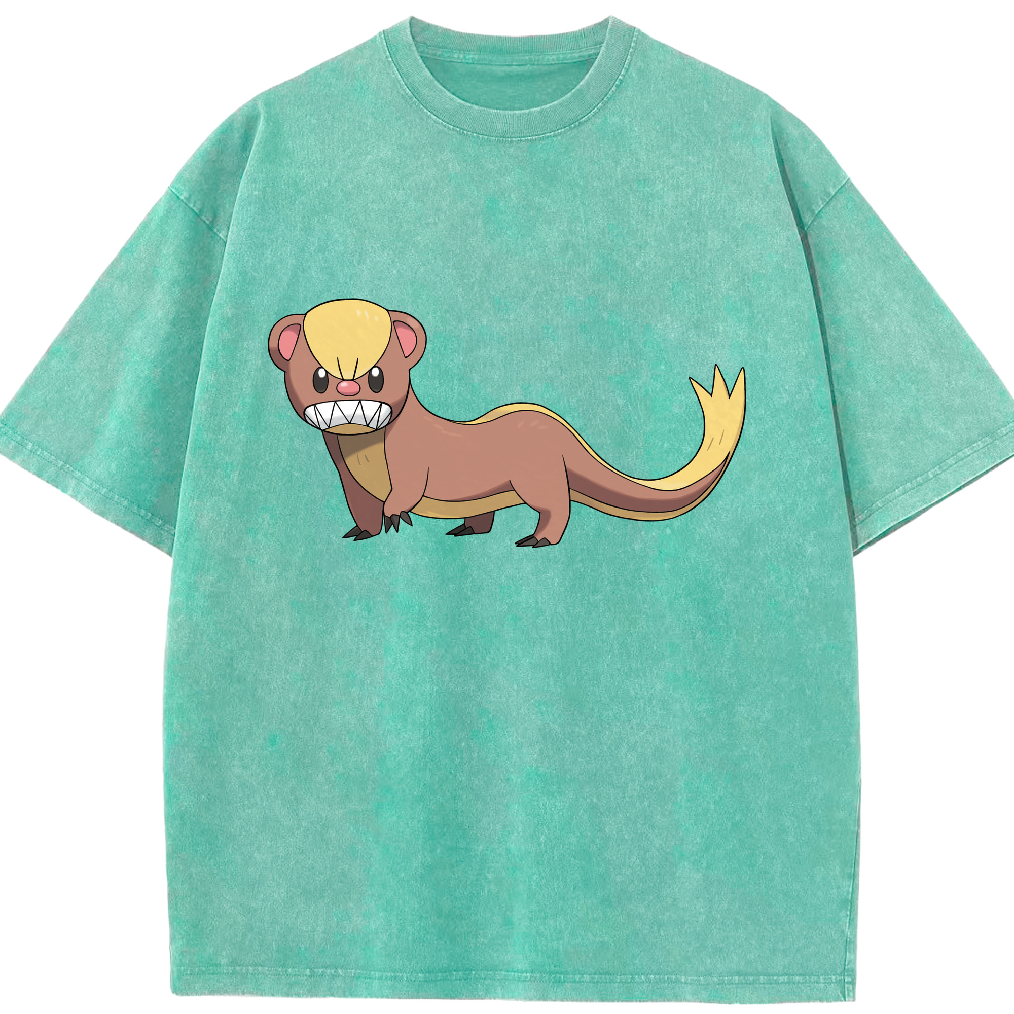 （画像用） ポケットモンスター Pokémon 綿100% ヴィンテージ風 半袖Tシャツ（フロントプリント）